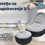 Sofa na naduvavanje iz 2 dijela