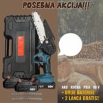 Aku pila sa 2 baterije i 2 lanca (Ful oprema)