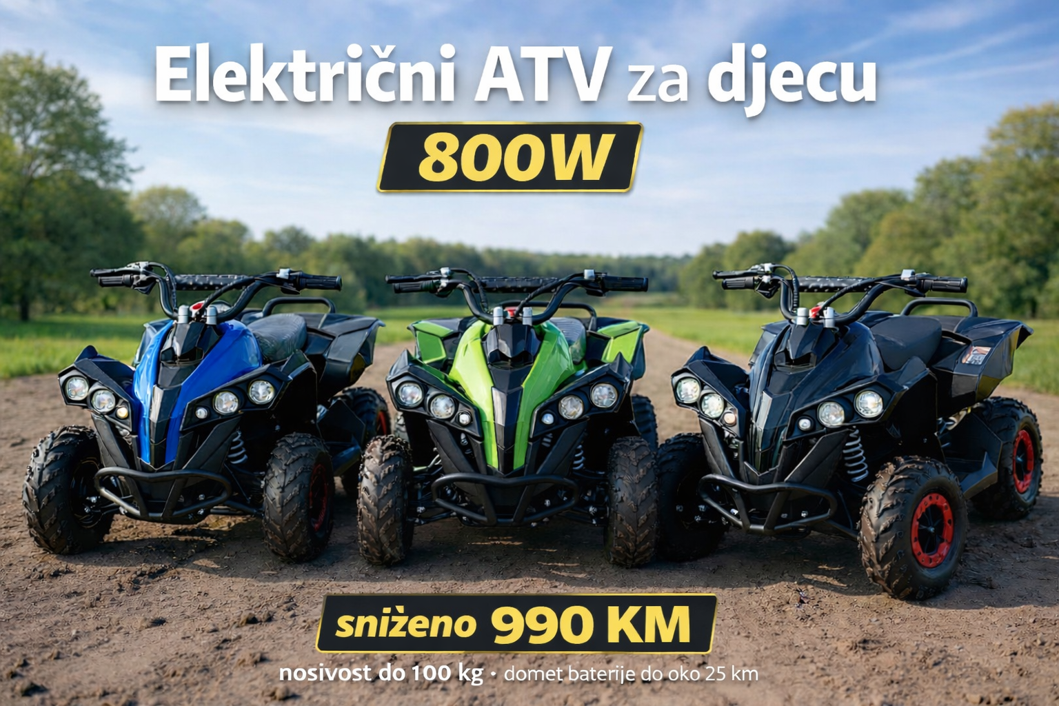 64c83b5a-ed67-423a-ae31-580efb255f45 Električni ATV za djecu 800W - Image 1