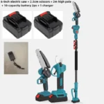 Aku set alata 3u1 – pila, makaze i teleskopski štap 2 m - Image 4