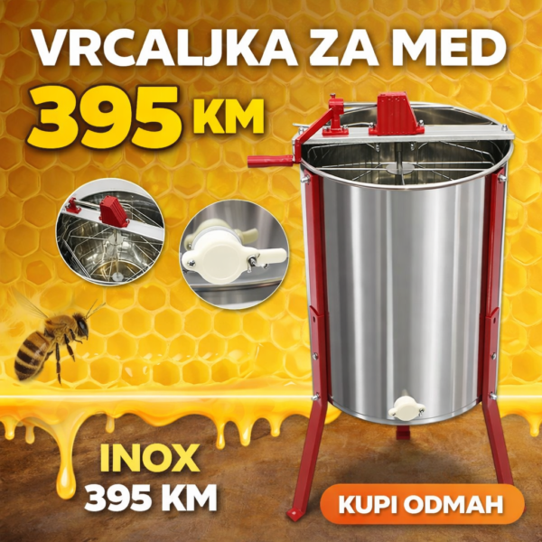 VRCALJKA ZA MED 4LR INOX – AKCIJA 395 KM