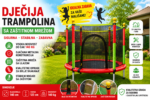 Dječija trampolina sa zaštitnom mrežom – 140 cm - Image 3